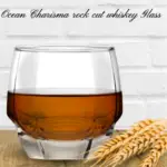 Ocean Charisma Rock / Cut Whiskey Glass, (340 ml, Set of 6)