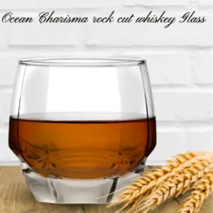 Ocean Charisma Rock / Cut Whiskey Glass, (340 ml, Set of 6)