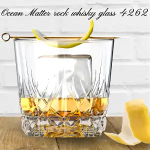 Ocean Matter Rock Whiskey Glass 4262, (350 ml, Set of 6)
