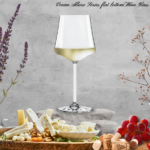 Ocean Allure Series Flat Bot om, Wine Glass, 435 ml, Set of 6 pieces