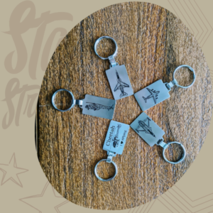 Engraved Steel keychains
