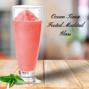 Ocean Tiara Footed/ Mocktail Glass, 395 ml, Set of 6